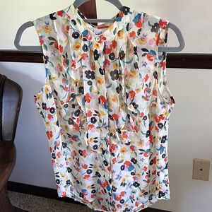 Cabi Tux Ruffle Top, sz small